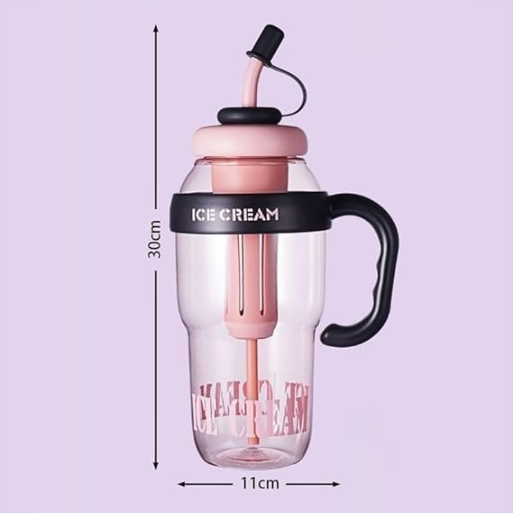 1300ML Double-Walled Vacuum Insulated Ice Cream Bottle - Large Capacity, Leak-Proof, BPA-Free Thermos for Hot & Cold Beverages, Leak-Proof Sports and Gym Fitness Shaker Bottle