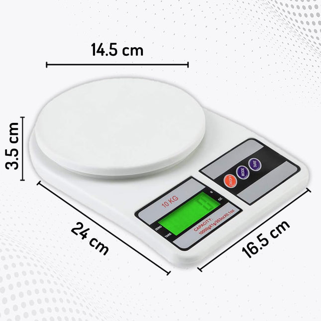 Digital Scale Kitchen | Precision Digital Kitchen Scale & Food Weight Machine | 10kg