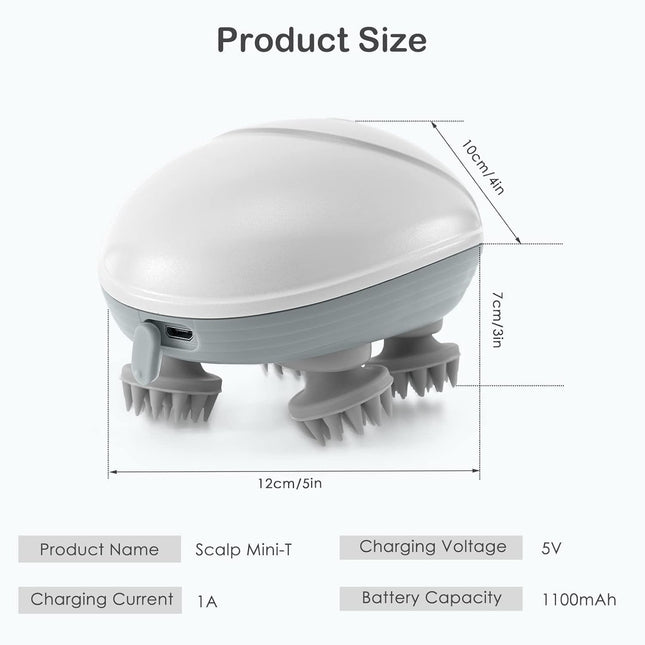 Electric Scalp Massager | Hair Massager | (MultiColor)
