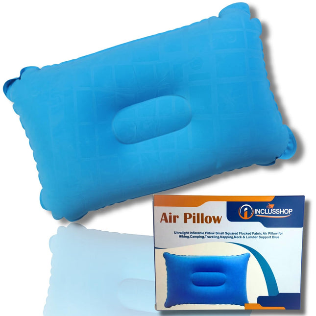 Air Pillow for Hiking,Camping,Traveling,Napping,Neck & Lumbar Support Blue