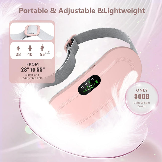 Portable Cordless Heating Pad for Menstrual Cramps Relief | Warm Palace Belt for Back Pain