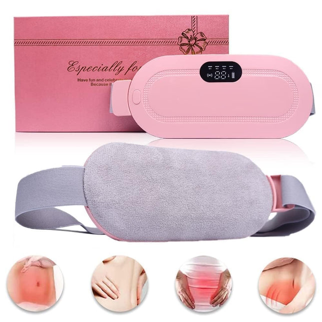 Portable Cordless Heating Pad for Menstrual Cramps Relief | Warm Palace Belt for Back Pain