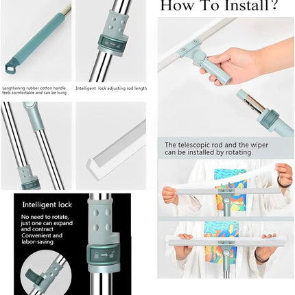 Magic Broom Silicon Floor Wiper | Floor Cleaning Squeegee