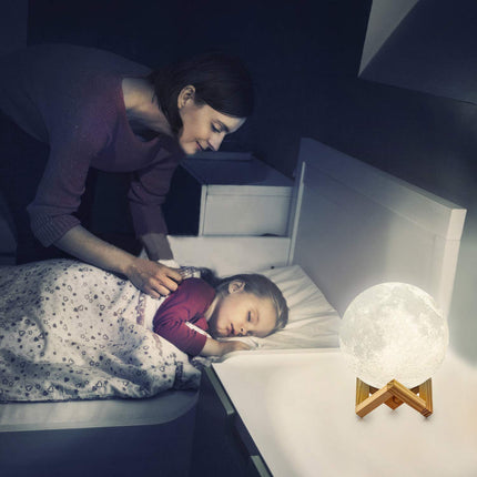 3D Moon Night Light Lunar LED Moon Lamp 16 Changing Color Remote Control