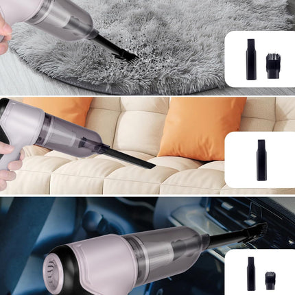 Portable Vacuum Cleaner | Cordless Handheld Mini Vacuum with Multi-Nozzles