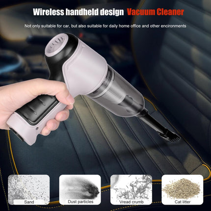 Portable Vacuum Cleaner | Cordless Handheld Mini Vacuum with Multi-Nozzles