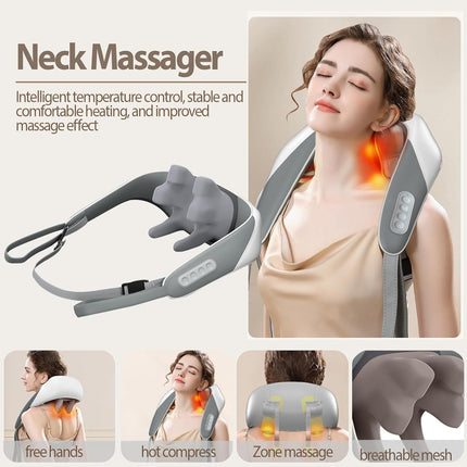 Neck Massager for Cervical Pain Relief For Relax,Neck,Muscles,Back,Shoulder,Legs