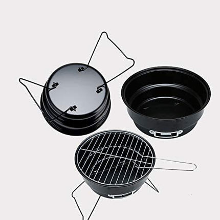 Folding Portable Outdoor Round Barbeque Charcoal BBQ Grill Oven