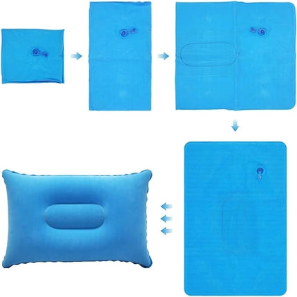 Air Pillow for Hiking,Camping,Traveling,Napping,Neck & Lumbar Support Blue