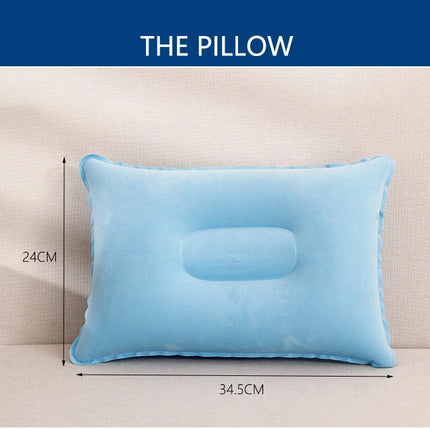 Air Pillow for Hiking,Camping,Traveling,Napping,Neck & Lumbar Support Blue